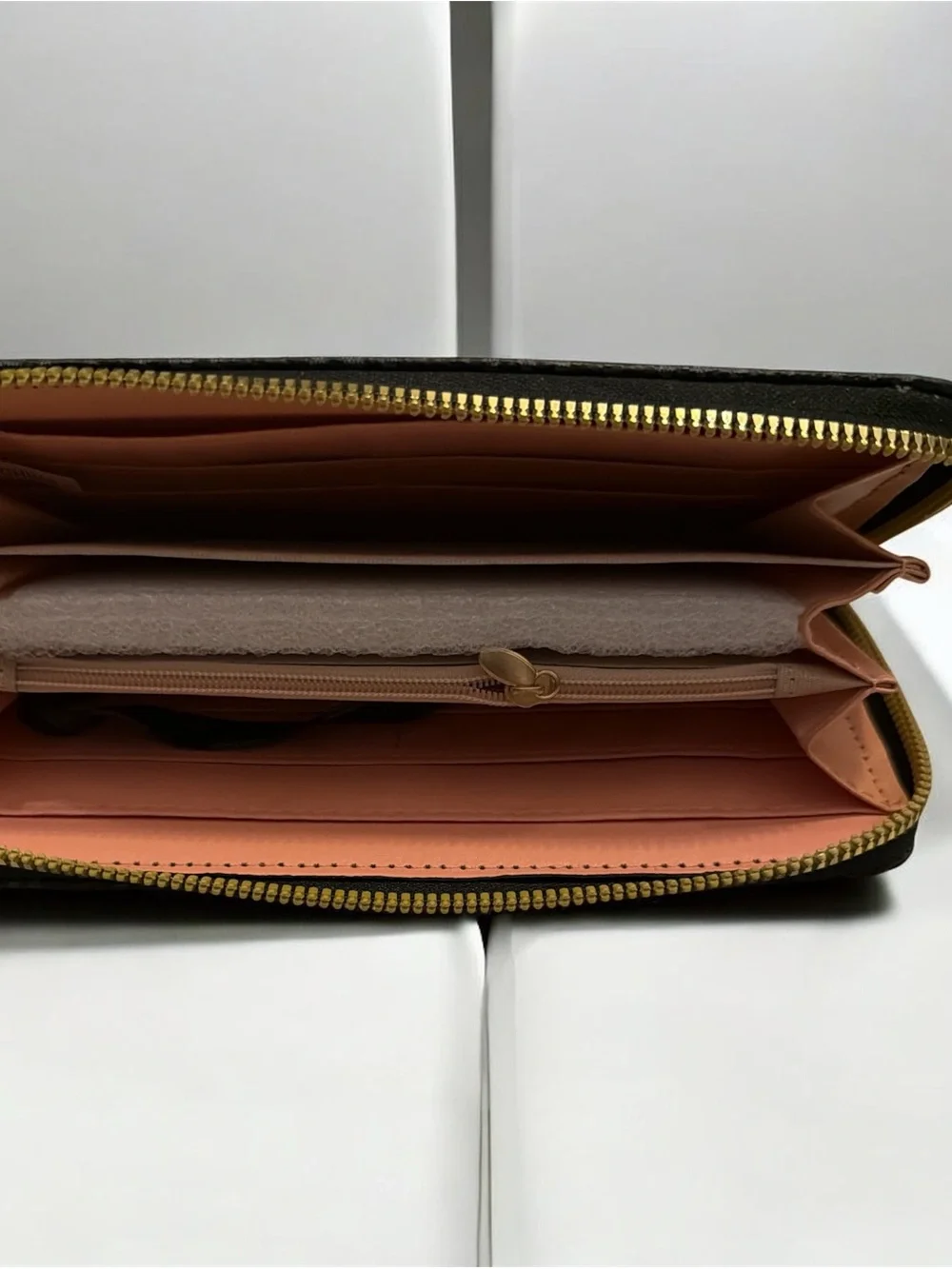 Black Zip-Around Wristlet Wallet